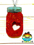 Mason Jar With Heart Freshie