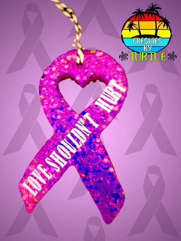 Domestic Violence Awareness Ribbon Freshie