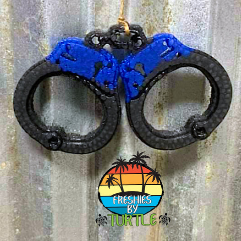 Back The Blue Handcuffs Freshie