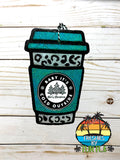 Cheetah Christmas Coffee Cup Freshie