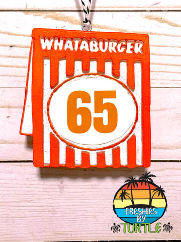“W” Table Tent Freshie