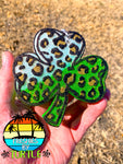 Cheetah Print Shamrock Freshie